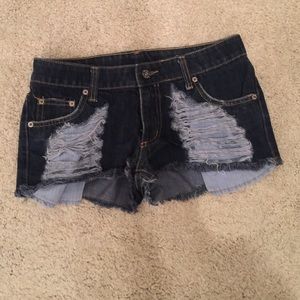 LF Carmar cutoff denim shorts, size 26