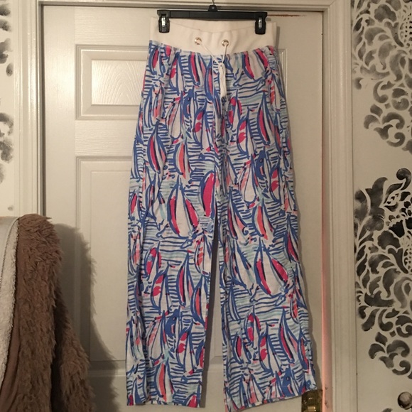 Lily Pulitzer linen beach pant