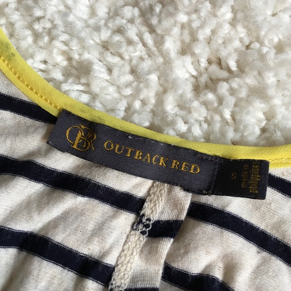 ❌SOLD❌Striped Open-back shirt Sm. - Picture 3 of 3