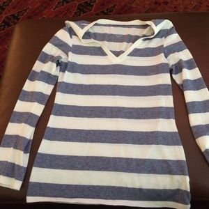 Striped long sleeve t