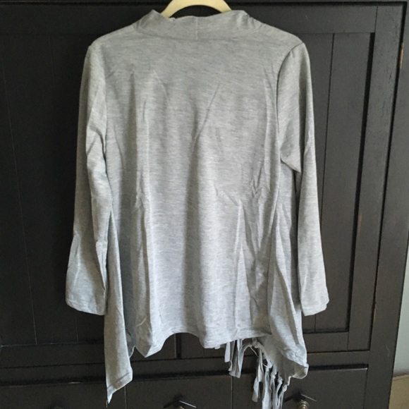 Cotton blend fringe sweater - Picture 4 of 4