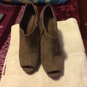 Mocha wedges Suede