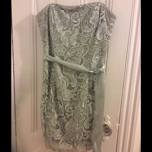 Adriana Papell mint lace dress