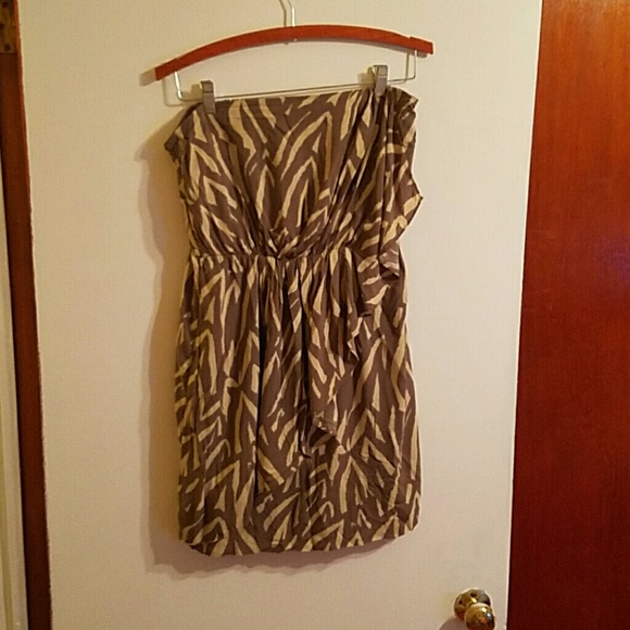 Gap Strapless Grey Dress