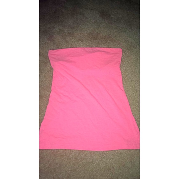 Pink Tube Top.