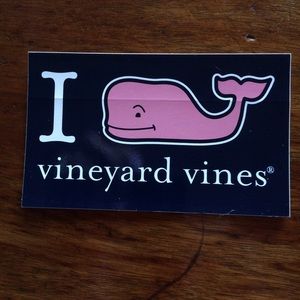 Vineyard Vines Whale Sticker