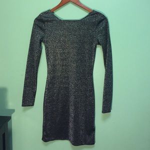 Shimmering silver Bodycon Dress