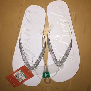 Bride flip flops