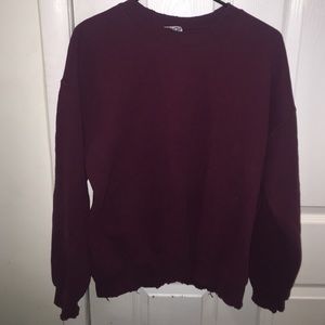 Distressed Maroon pullover