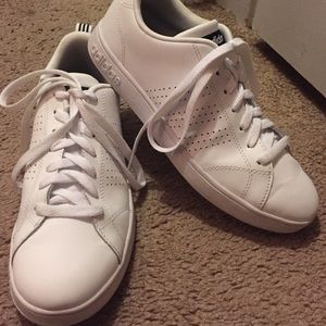 All white adidas