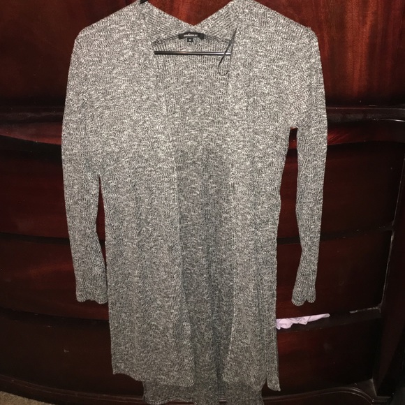 Long gray sweater