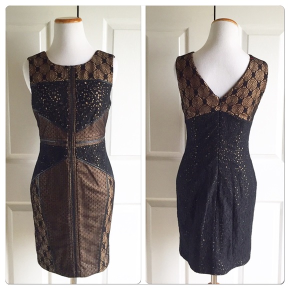 🚫Sold🚫Anthropologie Lace Topography Sheath - Picture 3 of 4
