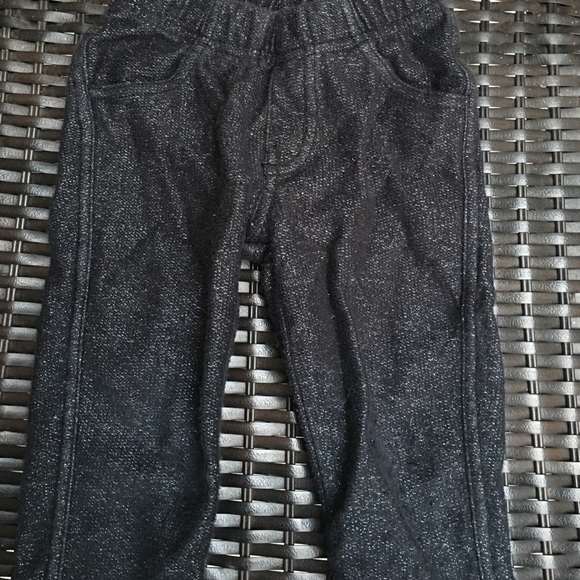 Toddler black glitter pants