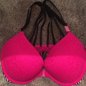 Pink cheetah Bra push up