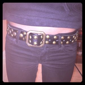 Melamed Leather Studded Belt
