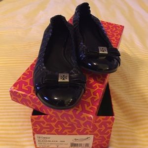 Tory Burch size 7 Black flats used