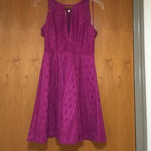 free people magenta dress