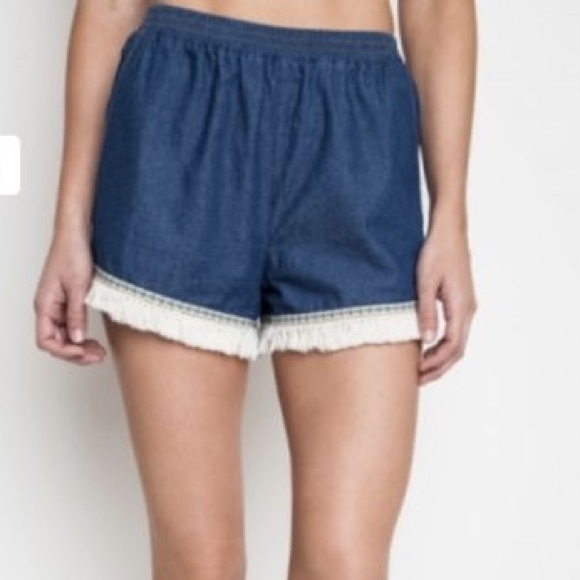 umgee denim shorts