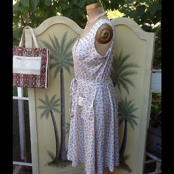 VTG SEARS SUMMER FLORAL DRESS - Picture 3 of 4