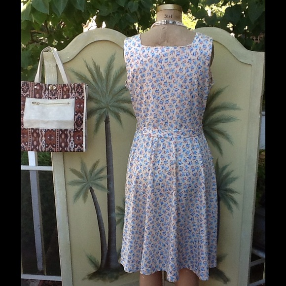 VTG SEARS SUMMER FLORAL DRESS - Picture 4 of 4