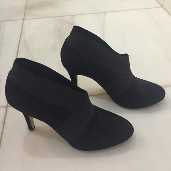 Jessica Simpson black suede ankle boots
