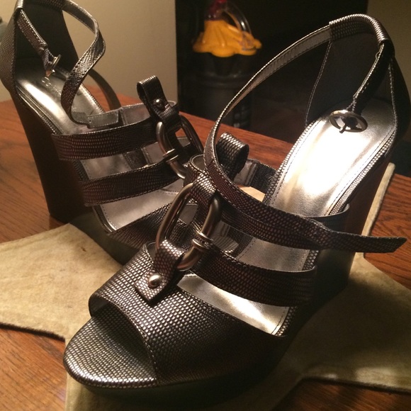 Silver Size 8 Calvin Klein Wedges