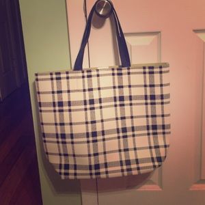 Plaid tote