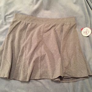 Gray Skater Skirt