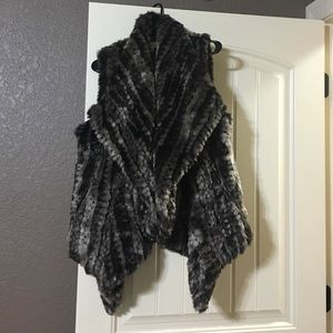 Boston Proper Fur Vest