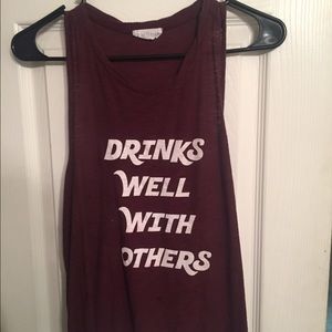 Drinks well with others tank