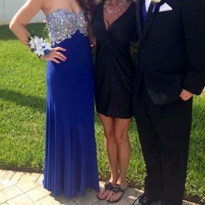 Royal blue prom dress