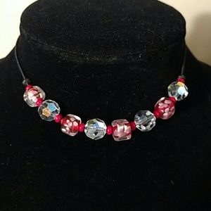 Sweet Chocker Vintage Japanese & Swarvoski Adjusts