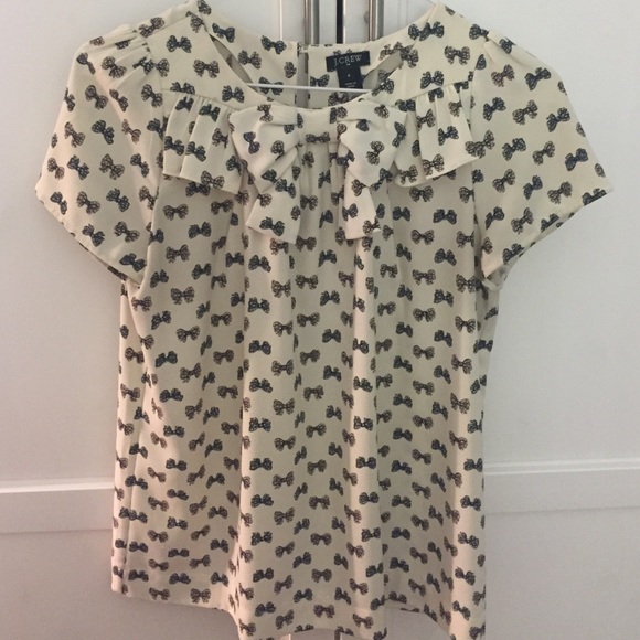J. Crew bow blouse 🎀