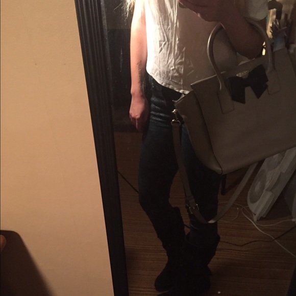 Kate Spade tan tote with black bow ❤️ - Picture 4 of 4