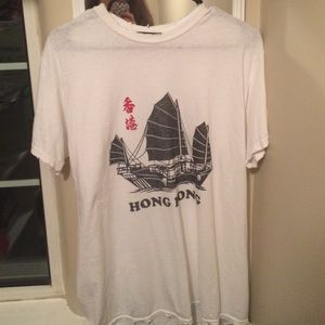Brandy Melville distressed Hong Kong T-shirt