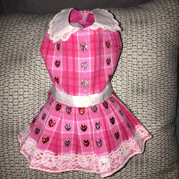 Custom made halter/pleaded dress pup 👗