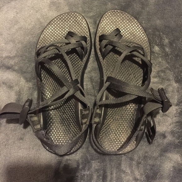 Black Double Strap Chaco's