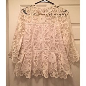 Anthropologie lace top