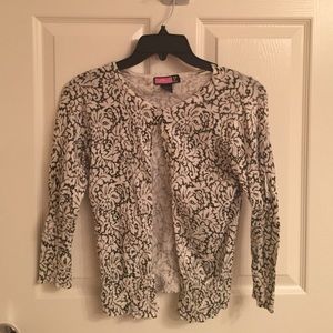 Black and white cardigan