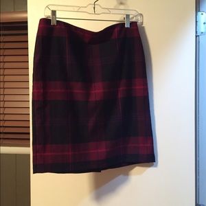 Tommy Hilfiger Plaid Pencil Skirt