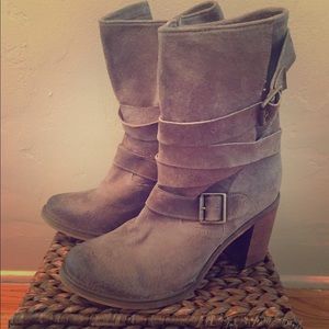 Jeffrey Campbell Suede Moto Boot