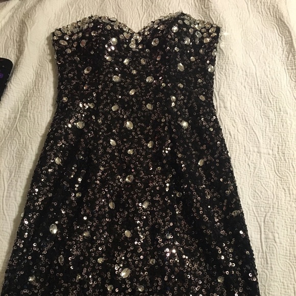 Beautiful rhinestone New Year's Eve dress