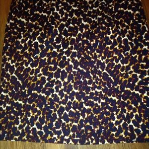 Animal print dress skirt