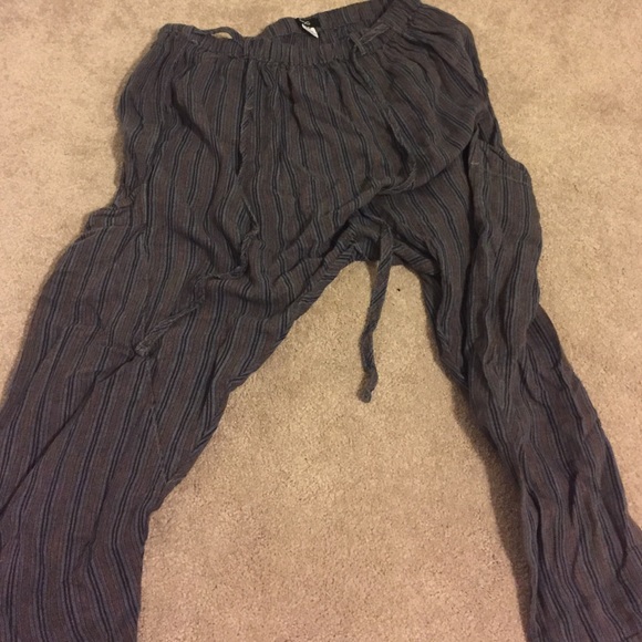 Urban outfitters drop crotch high waist crop pants