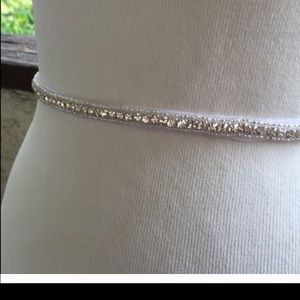 Chic and simple rhinestone bridal wedding belt