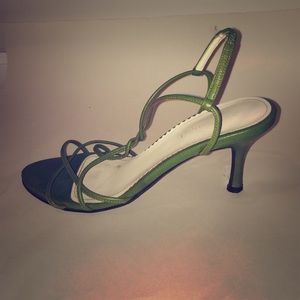 olive green strapy sandals