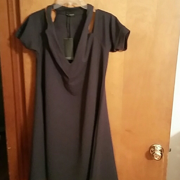 Off shoulder skater style dress