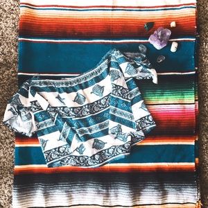 LA Hearts boho crop top