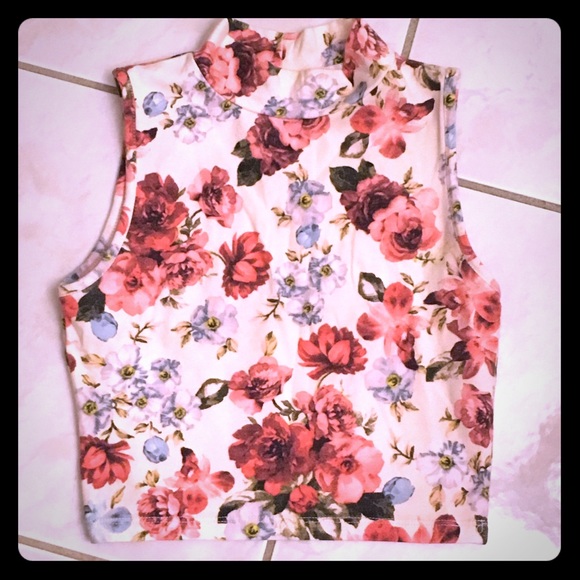 Floral crop top from I think urban outfitters