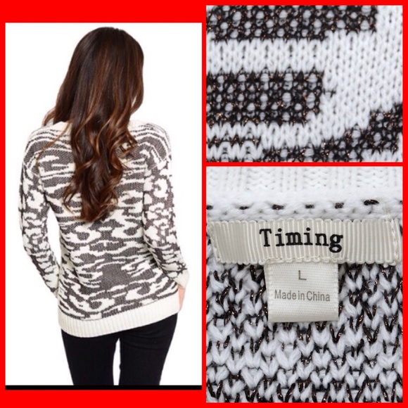 The Sophia Printed Sweater Pullover. - Picture 4 of 4